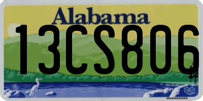 AL license plate 13CS806