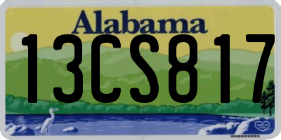 AL license plate 13CS817