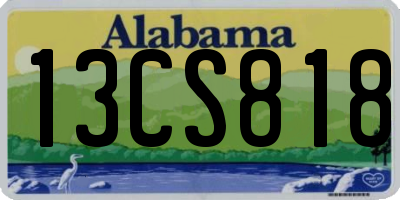 AL license plate 13CS818