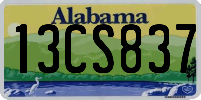 AL license plate 13CS837