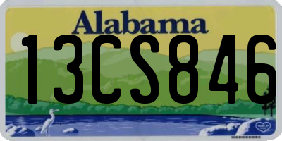 AL license plate 13CS846