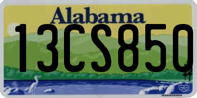 AL license plate 13CS850