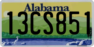 AL license plate 13CS851