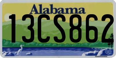 AL license plate 13CS862