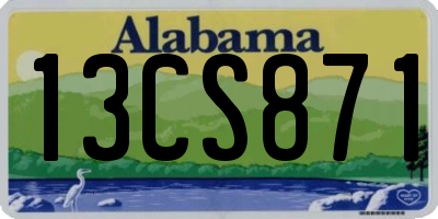 AL license plate 13CS871