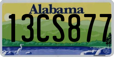 AL license plate 13CS877