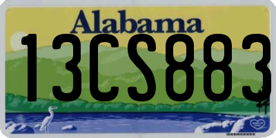 AL license plate 13CS883