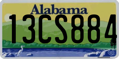 AL license plate 13CS884