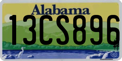 AL license plate 13CS896