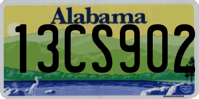 AL license plate 13CS902