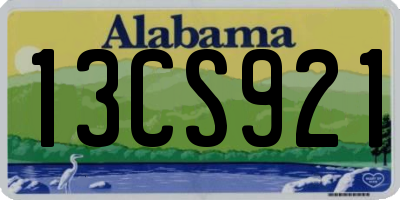 AL license plate 13CS921