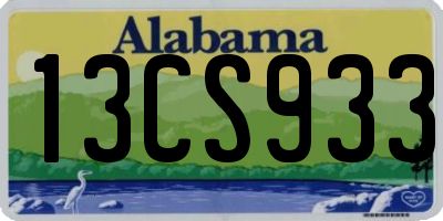 AL license plate 13CS933
