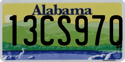 AL license plate 13CS970