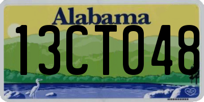 AL license plate 13CT048