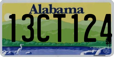 AL license plate 13CT124