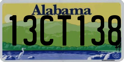 AL license plate 13CT138