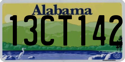 AL license plate 13CT142