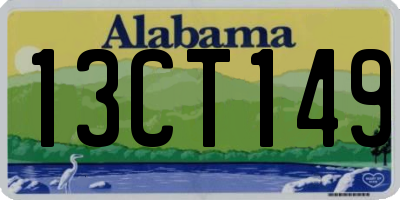 AL license plate 13CT149