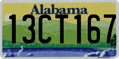 AL license plate 13CT167