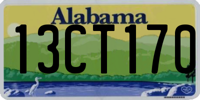 AL license plate 13CT170