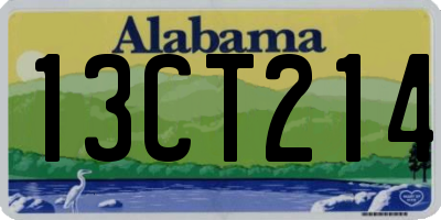 AL license plate 13CT214