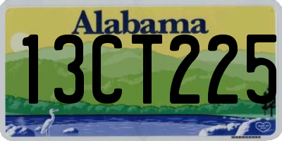 AL license plate 13CT225