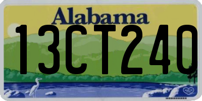 AL license plate 13CT240