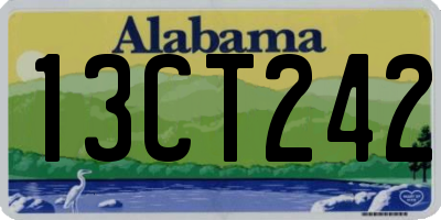 AL license plate 13CT242