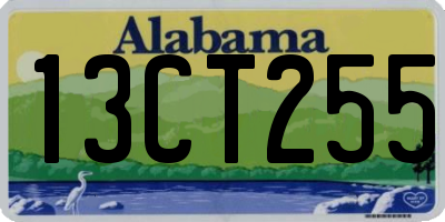 AL license plate 13CT255