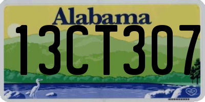 AL license plate 13CT307