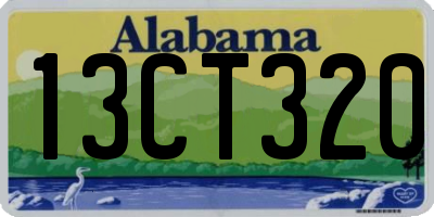 AL license plate 13CT320