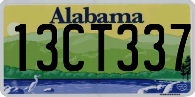 AL license plate 13CT337