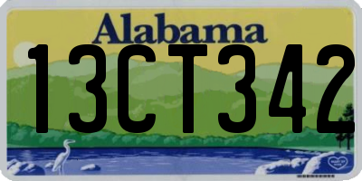 AL license plate 13CT342