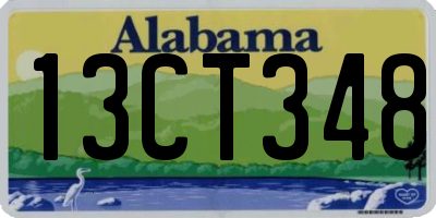 AL license plate 13CT348