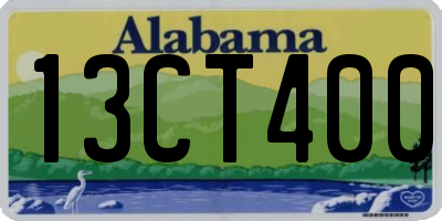 AL license plate 13CT400
