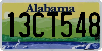 AL license plate 13CT548