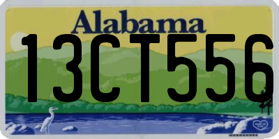 AL license plate 13CT556