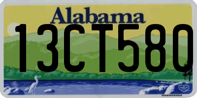 AL license plate 13CT580