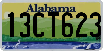 AL license plate 13CT623