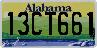AL license plate 13CT661