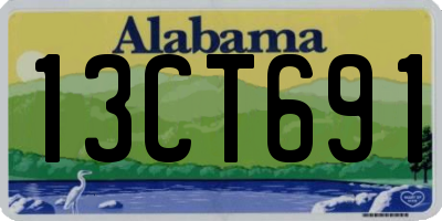 AL license plate 13CT691