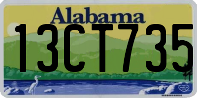 AL license plate 13CT735