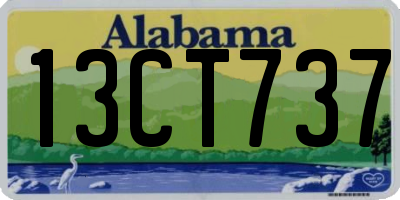 AL license plate 13CT737