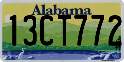 AL license plate 13CT772