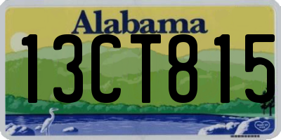 AL license plate 13CT815