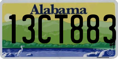 AL license plate 13CT883
