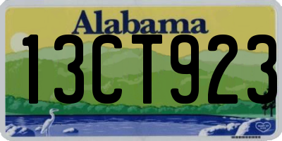AL license plate 13CT923