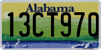 AL license plate 13CT970