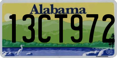 AL license plate 13CT972