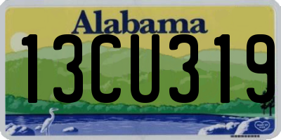AL license plate 13CU319